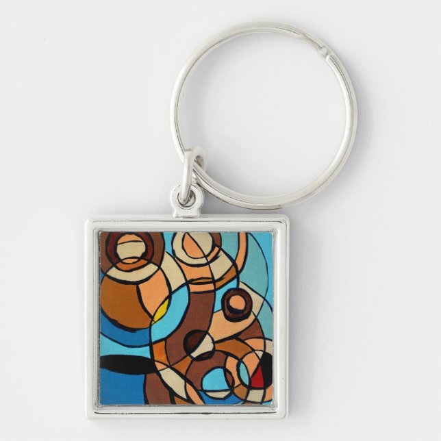 Composition #32 by Michael Moffa Keychain (Front)