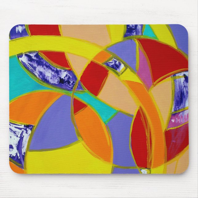 Composition #5 by Michael Moffa Mouse Pad (Front)