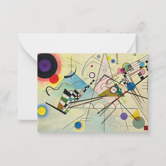 Composition 8, 1923 by Wassily Kandinsky Note Card (Front)