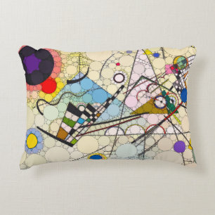 Composition 8 by After Wassily Kandinsky Accent Pillow