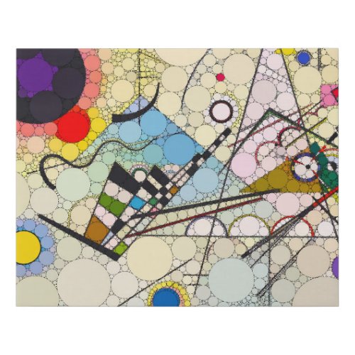 Composition 8 by After Wassily Kandinsky Faux Canvas Print