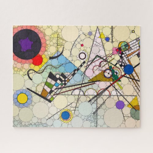 Composition 8 by After Wassily Kandinsky Jigsaw Puzzle