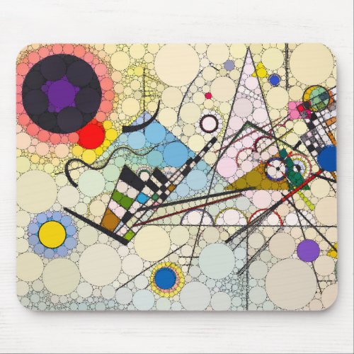 Composition 8 by After Wassily Kandinsky Mouse Pad