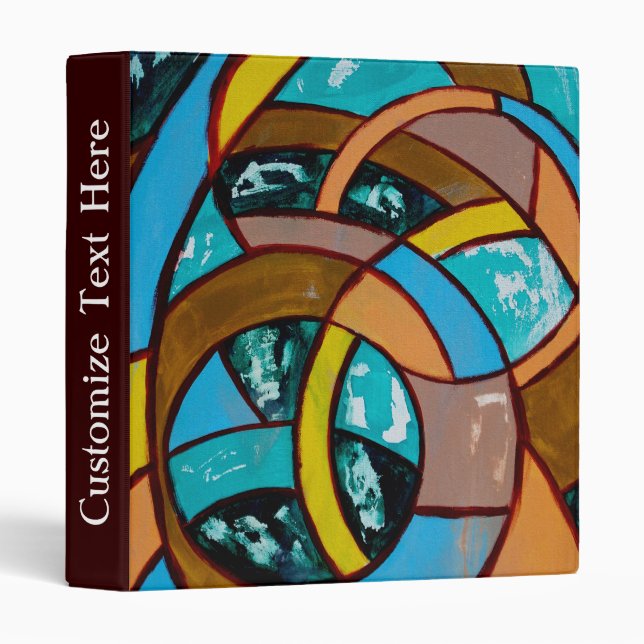 Composition #8 by Michael Moffa 3 Ring Binder (Front/Spine)