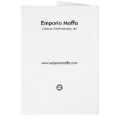 Composition #8 by Michael Moffa Cards (Back)