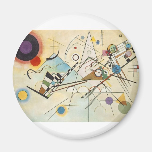 Composition 8 Kandinsky Painting Magnet (Front)
