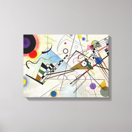 Composition 8 Wassily Kandinsky Canvas Print