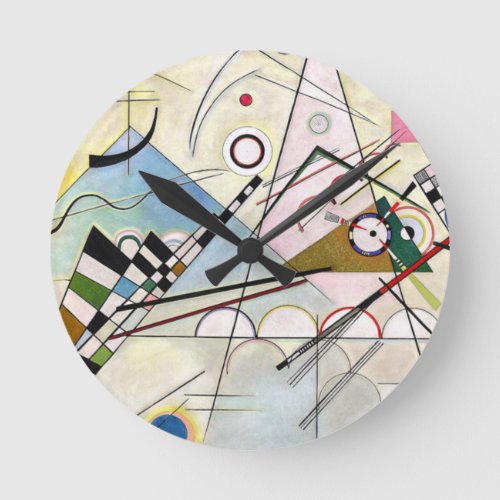 Composition 8 Wassily Kandinsky Round Clock