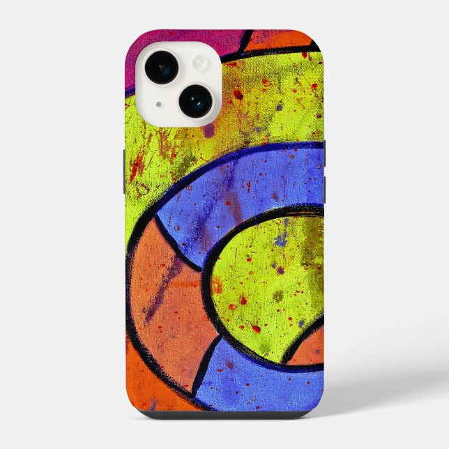 Composition #9 by Michael Moffa Iphone Case (Back)