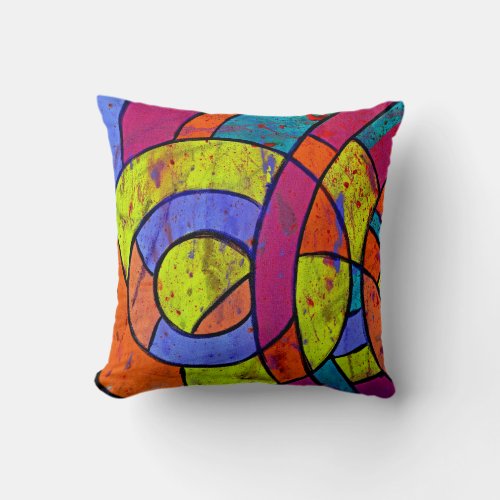 Composition 9 by Michael Moffa Throw Pillow