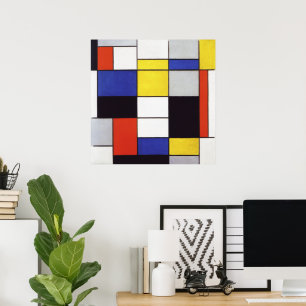 Composition A by Piet Mondrian Poster
