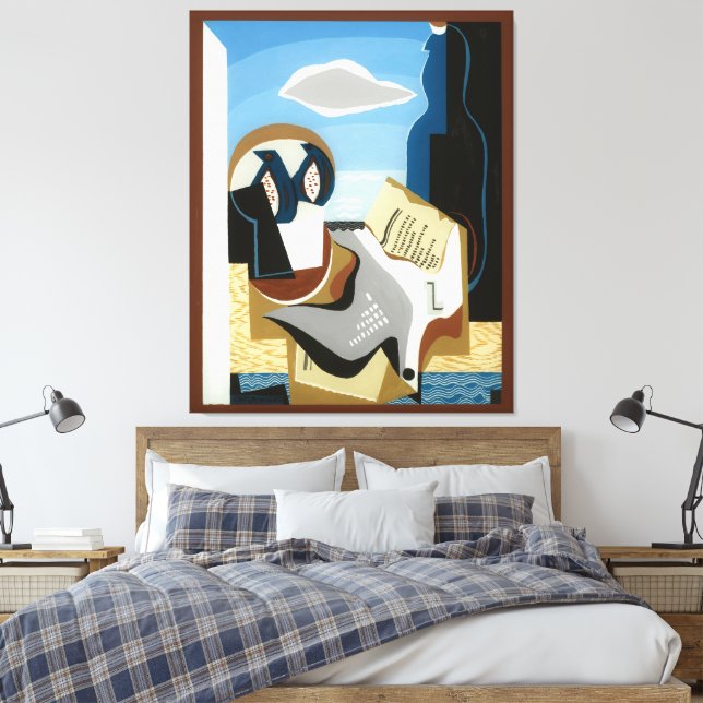 Composition À L’oiseau Canvas Print (Insitu(Bedroom))