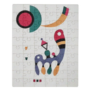 Composition Biomorphic Abstraction -  Kandinsky Jigsaw Puzzle