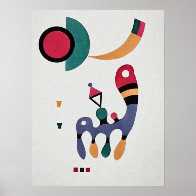Composition Biomorphic Abstraction-  Kandinsky Poster (Front)