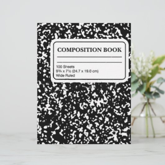 Composition Book (Standing Front)