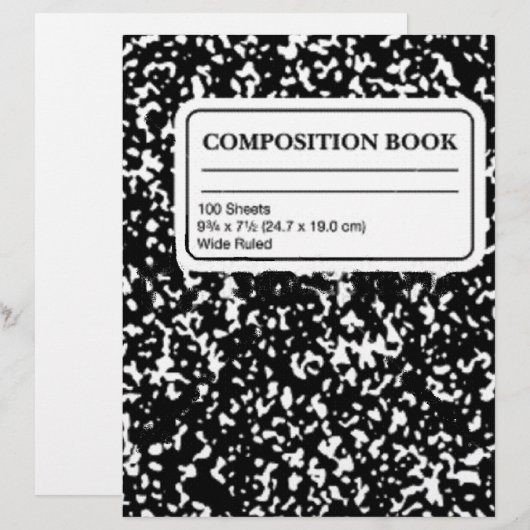Composition Book (Front/Back)