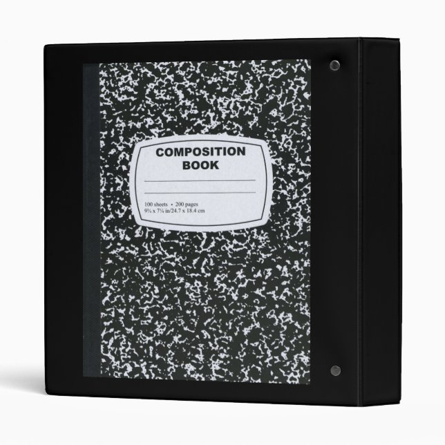 Composition Book 3 Ring Binder (Back/Spine)