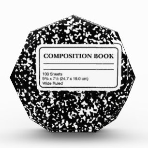 Composition Book Acrylic Award
