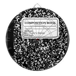 Composition Book Dartboard