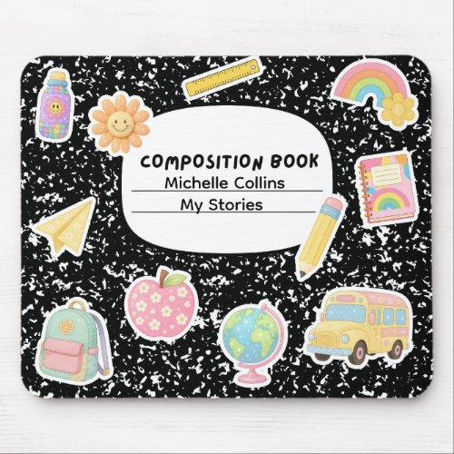 Composition Book Mouse Mat (Customisable)