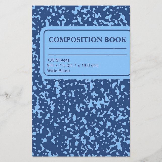 Composition Book Stationery (Front)