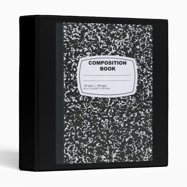 Composition Book/Student-Teacher 3 Ring Binder (Front/Spine)