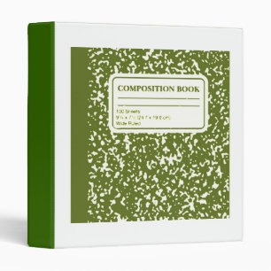 Composition Book/Student-Teacher 3 Ring Binder