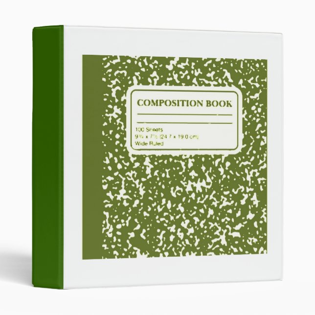 Composition Book/Student-Teacher 3 Ring Binder (Front/Spine)