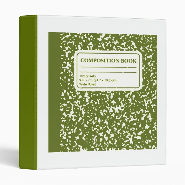 Composition Book/Student-Teacher 3 Ring Binder (Front/Spine)