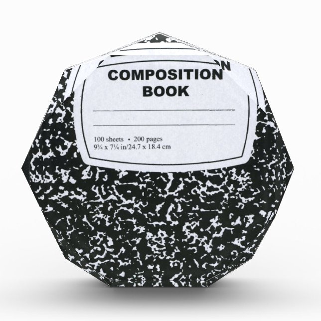 Composition Book Student Teacher Award (Front)