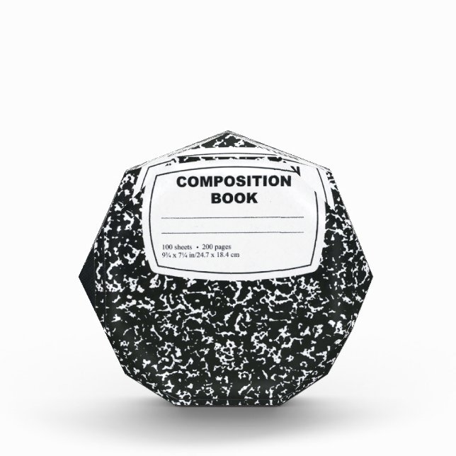 Composition Book Student Teacher Award (Front)