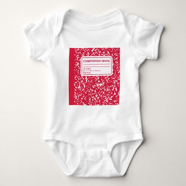 Composition Book/Student-Teacher Baby Bodysuit (Front)