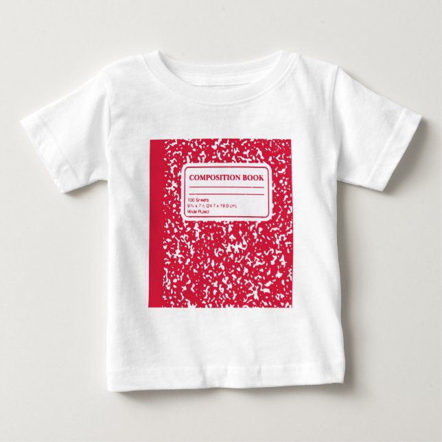 Composition Book/Student-Teacher Baby T-Shirt (Front)