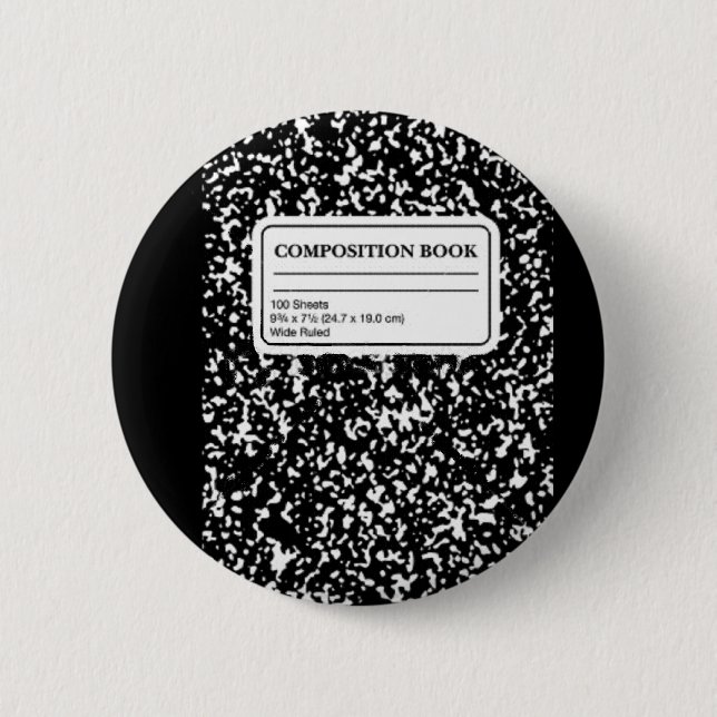 Composition Book/Student-Teacher Button (Front)