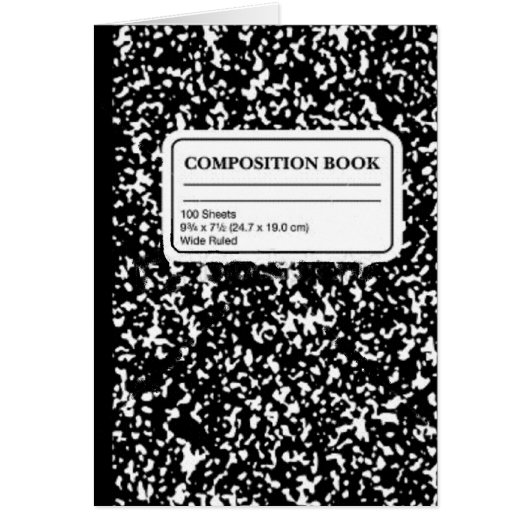 Composition Book/Student-Teacher Cards (Front)