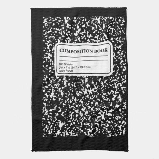 Composition Book Towel (Vertical)