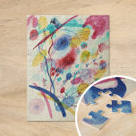 Composition in Red Blue Green Yellow | Kandinsky Jigsaw Puzzle<br><div class="desc">Composition in Red, Blue, Green and Yellow (1913) by Wassily Kandinsky is a striking example of his pioneering work in abstract art. As one of the foremost figures in the development of modern abstract art, Kandinsky explores the expressive power of color, shape, and form. This vibrant composition utilizes bold primary...</div>