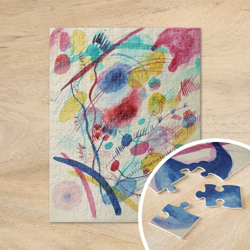 Composition in Red Blue Green Yellow  Kandinsky Jigsaw Puzzle
