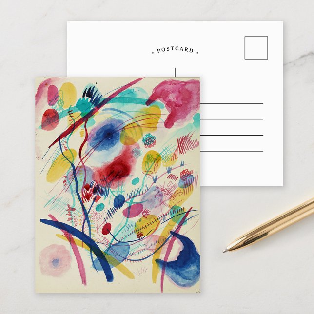 Composition in Red Blue Green Yellow | Kandinsky Postcard (Creator Uploaded)