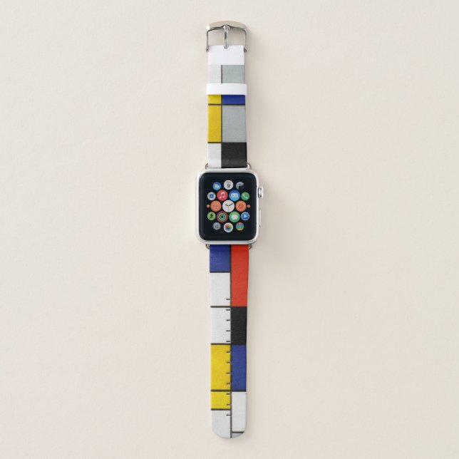 Composition, Mondrian Apple Watch Band (Front)