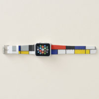 Mondrian Inspired Color Blocks Apple Watch Band, Zazzle