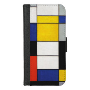 Composition, Mondrian iPhone 8/7 Wallet Case
