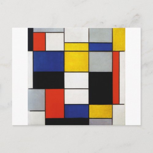 Composition Mondrian Postcard
