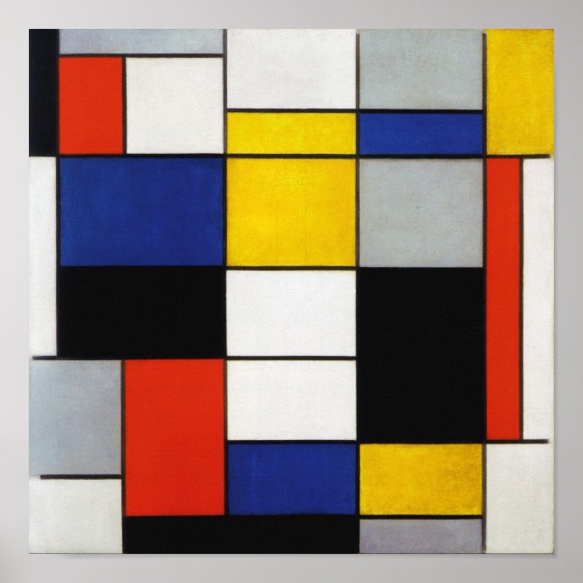 Composition, Mondrian Poster (Front)