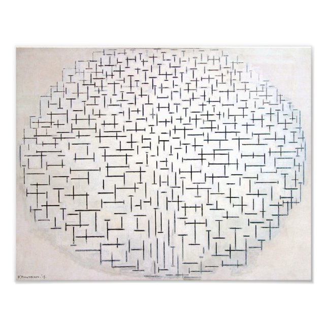 Composition No. 10, Pier and Ocean | Mondriaan | Photo Print (Front)