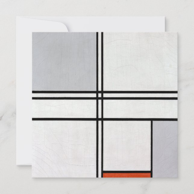Composition (No. 1) Gray-Red | Piet Mondrian | (Front)