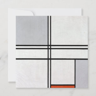 Composition (No. 1) Gray-Red   Piet Mondrian  