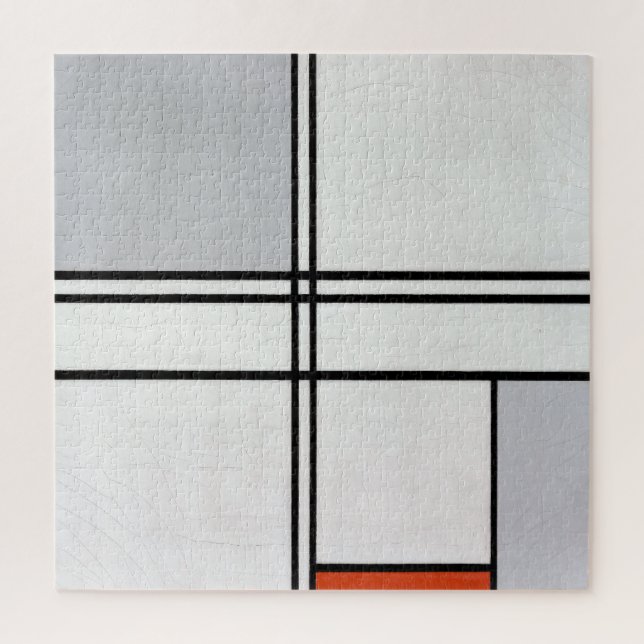 Composition (No. 1) Gray-Red | Piet Mondrian | Jigsaw Puzzle (Vertical)
