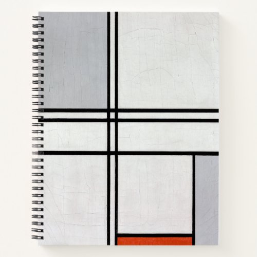 Composition No 1 Gray_Red  Piet Mondrian  Notebook