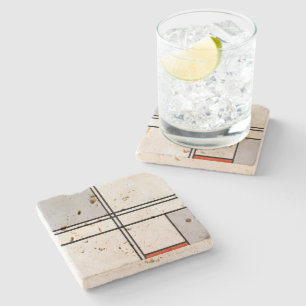 Composition (No. 1) Gray-Red   Piet Mondrian   Stone Coaster